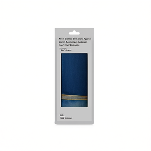 Jeans décontractés unisexe en denim déchiré coupe droite taille mi-haute coupe régulière pour l'automne – Marque Bangladesh – Vente en gros - Product Image 3