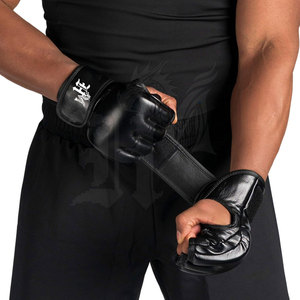 Guantes de MMA de Cuero de Alta Calidad con Agarre Ergonómico, Logotipo Personalizable, Cómodos Guantes de Entrenamiento para Boxeo/Lucha, Venta Directa de Fábrica - Product Image 5