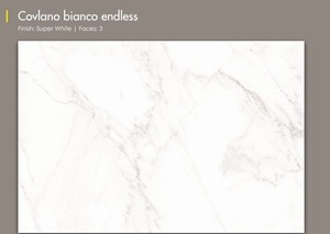 กระเบื้องพอร์ซเลนลายหินอ่อนสีขาว เงา ขนาด 1200 x 1800 มม. สำหรับปูพื้นและผนัง เงา เหมาะสำหรับห้องโถง โรงเรียน ห้างสรรพสินค้า โรงแรม - Product Image 3