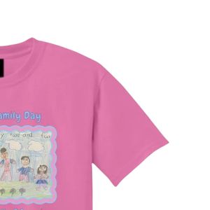 Camiseta Jack and Jill Rosa Intenso para el Día Familiar 2025, Camiseta Combinada para Hombre y Mujer, Ropa Informal de Algodón Cómoda para Eventos - Product Image 4