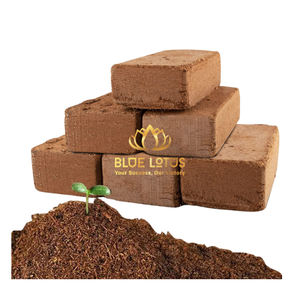 HOT SELLING BLUE LOTUS Sustainable Coco <b>Coir</b> Peat Compressed <b>Blocks</b> Acidic pH Ready to Use for Hydroponics - Product Image 1