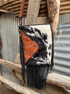 Bolso de cuero de piel de lujo para mujer, bolso tallado de estilo occidental Vintage con cierre de cremallera, producto más vendido para mujer - Product Image 2