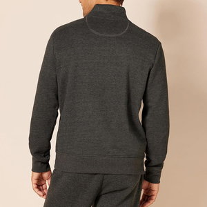 Sweat-shirt Homme Hiver Chaud à Demi-Zip Personnalisé à Prix Abordable / Sweat-shirt Homme Uni à Demi-Zip Décontracté le Plus Vendu - Product Image 3