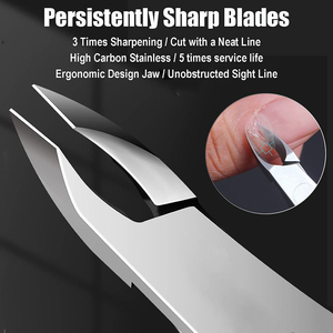 Professional Luxury Stainless Steel Nail Cuticle Nipper Wide Jaw Opening Straight Sharp Tip <b>Heavy</b>-<b>Duty</b> Manual <b>Tool</b> for Nails - Product Image 3