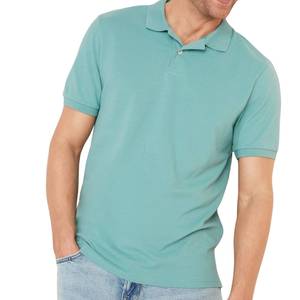 Round <b>Neck</b> <b>Polo</b> T Shirts For Men Factory Organic Cotton Regular Fit Anti Shrink Corporate Wear Bulk Volume Supplier - Product Image 1