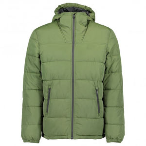 Veste matelassée pour homme OEM, manteau d'hiver chaud et épais, design personnalisé, col en fourrure, imperméable, streetwear, vêtements d'extérieur tendance - Product Image 1