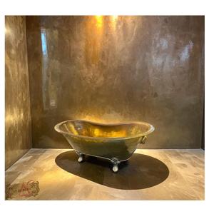 อ่างอาบน้ำทรงวงรีแบบตั้งพื้นพร้อมขาตั้งทองแดงคุณภาพพรีเมียม ดีไซน์หรูหรา ทันสมัย เป็นมิตรกับสิ่งแวดล้อม ทนทาน - Product Image 2