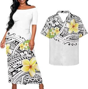 Vestido Elegante con Estampado Tribal Polinesio Personalizado, Diseño Samoano Fijiano, Ropa de Baile Exótica, Ropa de Invierno Moderna para Mujer de Talla Grande - Product Image 2