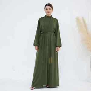 Abaya Musulmana Moderna con Botones Delanteros de Primera Calidad para Mujer, Estilo Dubái, Vestido Largo Informal Islámico Modesto - Product Image 1