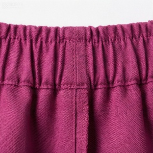 Jupe plissée courte pour femme, couleur unie, taille élastique, confortable, toutes saisons, tissu tissé - Product Image 4