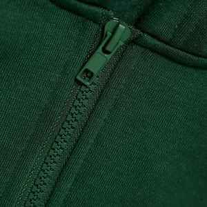 Men's Knitted Solid Green Hoodie Plain Dyed Casual Wear High Quality Outerwear - Product Image 6