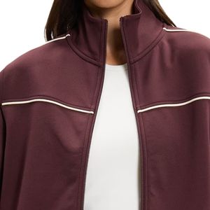 <b>Women</b>’s Sports Track <b>Jacket</b> Piping Detail Full Zip Athletic Training Outerwear Custom Teamwear Activewear for Running Workout - Product Image 3