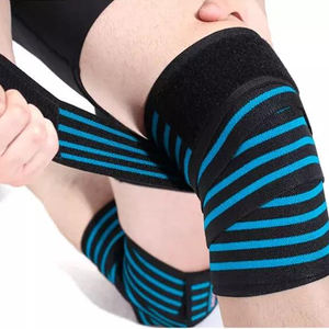 Genouillères de protection professionnelles ajustables avec logo personnalisé pour fitness, musculation, squat et powerlifting - Product Image 6