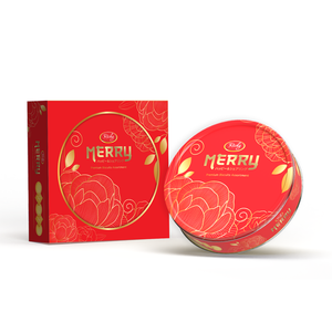 Gâteau Cadeau Premium Richy Majestic Merry au Design Japonais Rouge 334g, Confiserie Élégante, Prix Compétitif, Vente en Gros - Product Image 1
