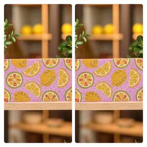 Handmade Lemon Print Beaded Clutch Bag Fruit Design Open Pouch Bead Embroidery Tyvek Eco-Friendly <b>Small</b> Shoulder Bag Stylish - Product Image 1