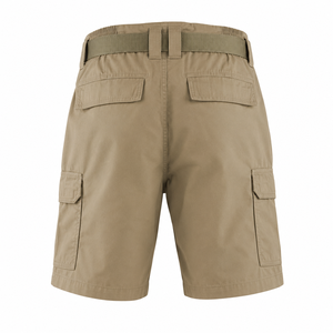 Shorts cargo décontractés pour hommes, été, 100% coton, multi-poches, uni, streetwear, confortables, pour l'extérieur - Product Image 3