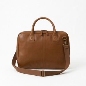 Wholesale Brown Leather <b>Laptop</b> Briefcase Soft Business Shoulder Messenger <b>Bag</b> For <b>Men</b> - Product Image 1