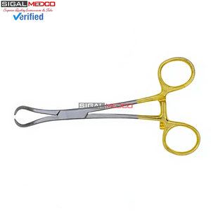 Pinzas de Reducción Ósea de Calidad Premium, 5.5 Pulgadas, Puntas Curvas y Puntiagudas, Bañadas en Oro, Instrumento Quirúrgico Ortopédico Alemán - Product Image 5