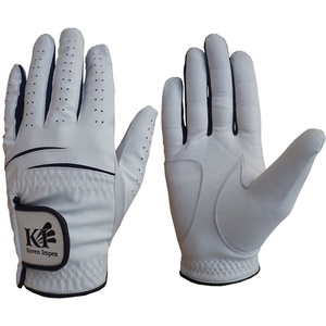 Gants de golf en cuir d'agneau de qualité supérieure, couleur blanche, nouveau style, pour hommes, logo personnalisé, USA - Product Image 1