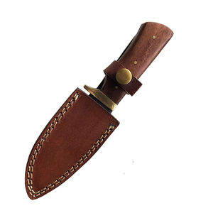 Couteau de chasse en acier Damas de haute qualité, poignée en bois confortable, meilleur design pour usage industriel, personnalisable, support OEM - Product Image 4