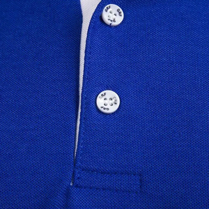 Polo pour homme à manches courtes, col classique, tissu en coton respirant, tenue de bureau estivale, tenue quotidienne, matière confortable et légère - Product Image 2