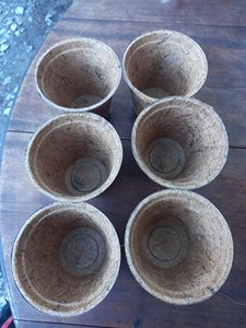 Pot de fleurs biodégradable en fibre de coco EXPAD pour jardin et maison, motif circulaire non enduit, fabriqué à Ben Tre - Product Image 2