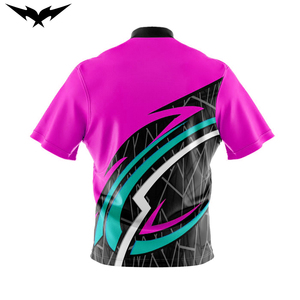 Chemises de bowling imprimées de bonne qualité à manches courtes 100% polyester unisexe respirantes anti-humidité séchage rapide - Product Image 6