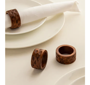 Fabrication d'anneaux à serviettes en bois au design moderne pour la maison et les hôtels, accessoires décoratifs pour la vaisselle. - Product Image 1