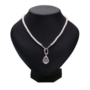 Colliers en perles d'eau douce finies en pulpe de jade blanc de Fudou Zhuji Jewelry, élégants et tendance, avec plusieurs styles pour les cadeaux - Product Image 5