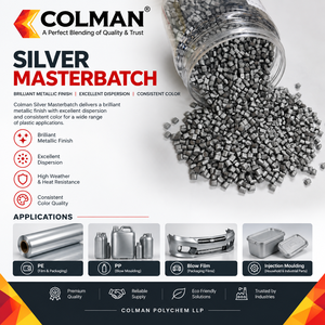 Exportador Indio de Gránulos de Masterbatch Color Plata para Moldeo por Inyección de Plástico PP PE HDPE LDPE LLDPE y Extrusión de Película Soplada - Product Image 6