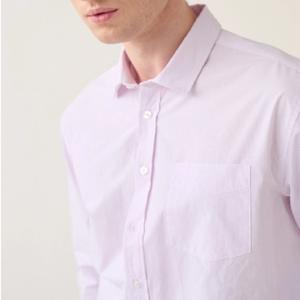 Chemise décontractée à manches longues YD Mini Check pour hommes, chemise en coton coupe ajustée, confortable, pour tenue formelle et professionnelle - Product Image 4