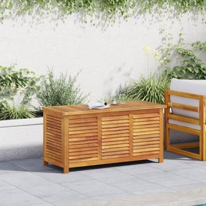 Boîte de rangement de jardin en bois massif d'acacia avec persienne 44.5 "x 19.7" x 22" - Product Image 3