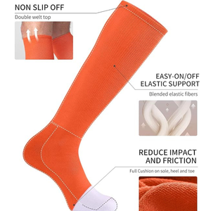 Wholesale Design Baseball Soccer Softball Sports <b>Socks</b> Knee High Cotton Breathable <b>Moisture</b> Wicking <b>Socks</b> Unisex - Product Image 2
