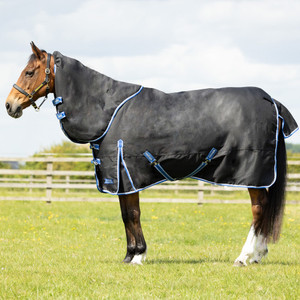 Manta para Caballo Resistente y Ligera de Oxford, Ajuste Seguro, Resistente a las Rozaduras, Manta de Establos Impermeable para Entrenamiento de Caballos - Product Image 1