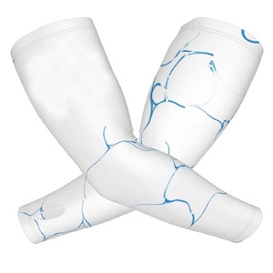 Manchons de compression personnalisés pour le sport, le cyclisme, le basketball, protection UV, antibactériens, séchage rapide, Spandex/Polyester, unisexe - Product Image 3