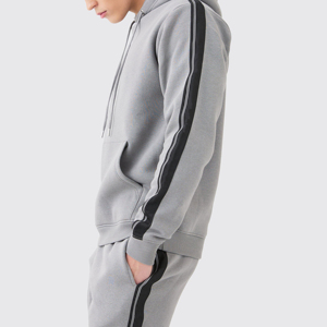 Ensemble de survêtement pour homme avec capuche et fermeture éclair, logo personnalisé, respirant, séchage rapide, vêtements d'entraînement, ensemble de survêtement sportif avec capuche et short - Product Image 6