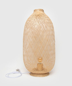 Lámpara de mesa de bambú tejida, juego de 3 lámparas de pie para iluminación y decoración del hogar, lámpara de noche. - Product Image 4
