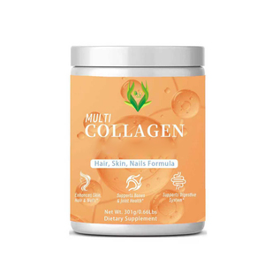 Poudre de collagène multi-sources hydrolysée de qualité supérieure pour la santé des cheveux, de la peau, des ongles, des articulations et du système digestif 301g Sans saveur - Product Image 1
