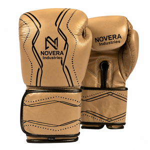 Gants de boxe en cuir de vachette personnalisés de qualité supérieure avec large sangle de poignet pour sac de frappe lourd, entraînement de kickboxing et équipement sportif - Product Image 2
