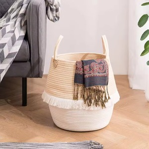 Big Size Macrame Basket Perfect For Toy Storage In Kids Room For Quick Cleanup And Laundry Basket <b>Clothes</b> And Linens From India - Product Image 3