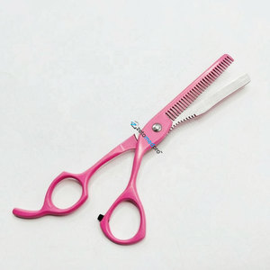 Ciseaux de barbier de haute qualité, en acier inoxydable, couleur rose, avec logo personnalisé et emballage - Product Image 6