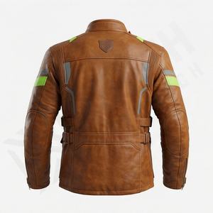 Chaqueta de Motociclista de Cuero Genuino para Hombre de la Mejor Calidad, Nueva Colección de Invierno, Chaquetas de Motocicleta con Protecciones Desmontables Personalizadas - Product Image 2