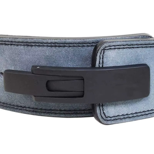 Cinturones de levantamiento de pesas con hebilla negra y color gris, cinturones de palanca de alta resistencia para entrenamiento de powerlifting, gimnasio, fitness, ejercicio y equipo de soporte para el core. - Product Image 4