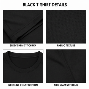 Camiseta de Manga Corta con Cuello Redondo, Tejido de Punto de 230g, Personalizada OEM, Estilo Casual, Talla Grande, Lisa, Teñida, 100% Algodón para Hombre - Product Image 3