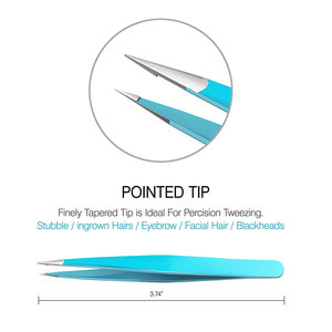 Pinzas de Precisión para Cejas de Acero Inoxidable de Alta Calidad, Ecológicas, con Punta Puntiaguda, Herramienta de Belleza - Product Image 3