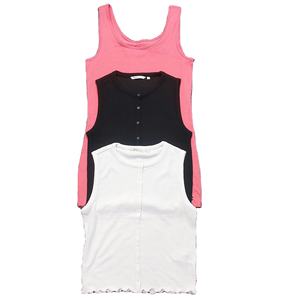 Camiseta sin mangas de talla grande informal ajustada con estilo hecha en fábrica para mujer, recién llegado, diseño personalizado, tejido liso a la moda teñido liso - Product Image 6