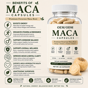 Cápsulas de Extracto de Raíz de Maca Más Vendidas, 500 mg, Suplemento de Polvo de Raíz de Maca Puro y Natural para Energía, Rendimiento y Resistencia - Product Image 3