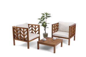 Conjunto de Muebles de Madera Sólida para Exteriores, Resistentes y Duraderos, para Jardín, Patio, Resort y Soluciones de Asientos para Exteriores en la Industria Hotelera - Product Image 5