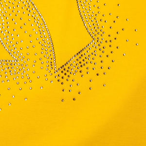 Men's & Women's <b>Sparkling</b> Eagle Rhinestone T-Shirt 2026 Vibrant Mustard Yellow Regular Fit <b>Gold</b> Crystal Streetwear <b>Top</b> HD - Product Image 6