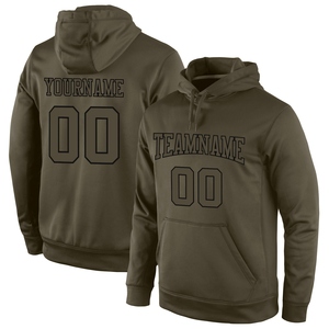Sudadera Deportiva con Capucha, Diseño Nuevo, Personalizada, Color Verde Oliva y Negro, con Bordado de Homenaje al Servicio Militar, Venta al Por Mayor Directa de Fábrica - Product Image 1